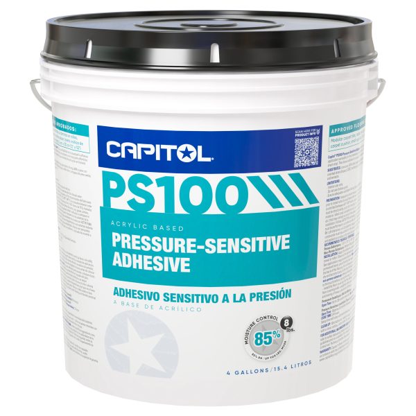 PS100 Pressure Sensitive Adhesive 4 Gal. / 15.14 L Pail Capitol Professional Flooring