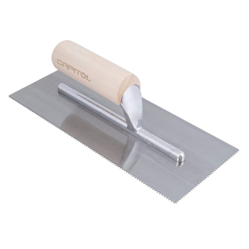 Llana profesional de 1/16" x 1/16" x 1/16" (0.16 cm x 0.16 cm x 0.16 cm) de dentada cuadrada para adhesivos para pisos - 1
